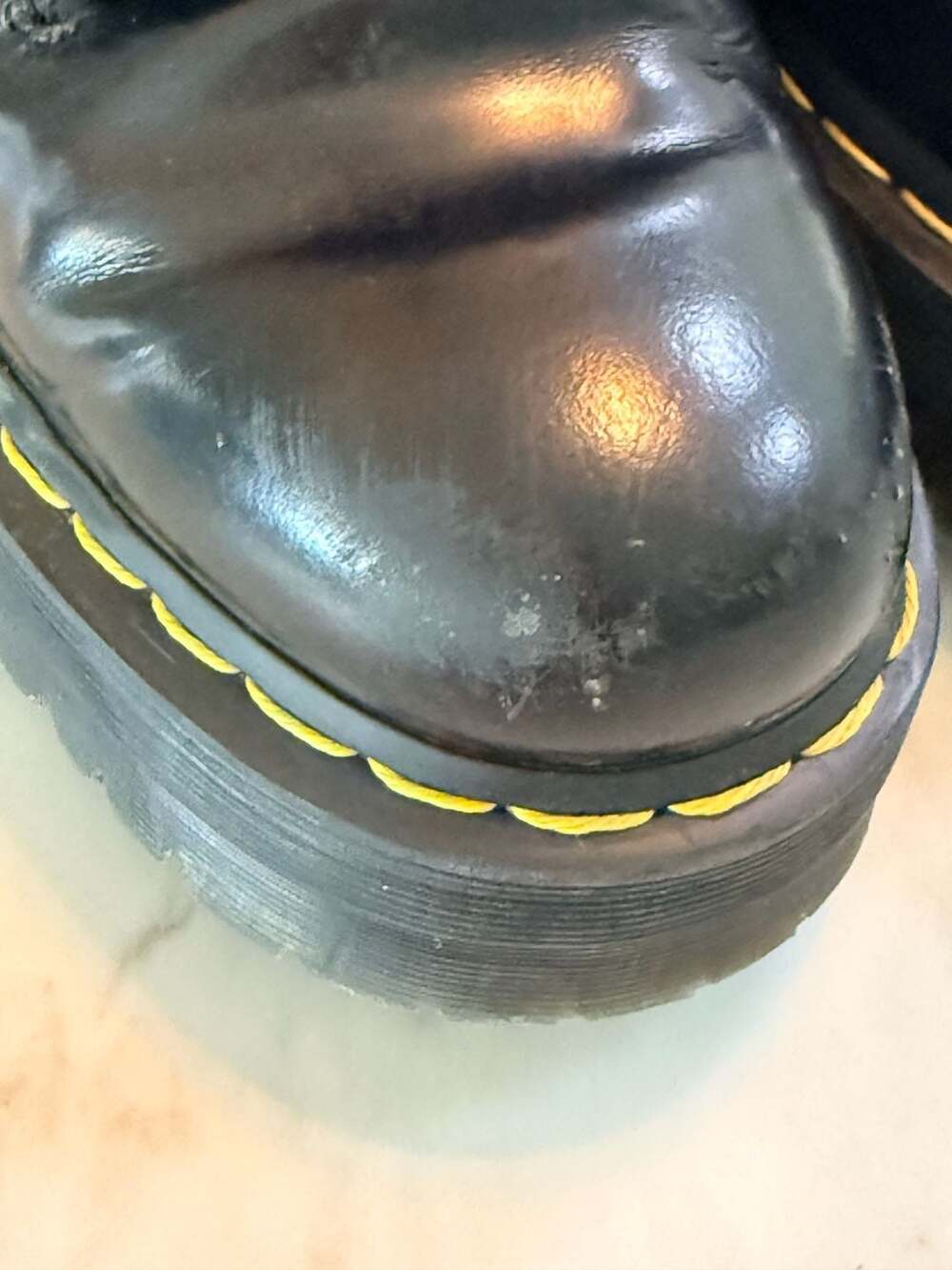Dr. Martens Molly Leather Platform Quad Boots Womens 8 - Picture 9 of 9